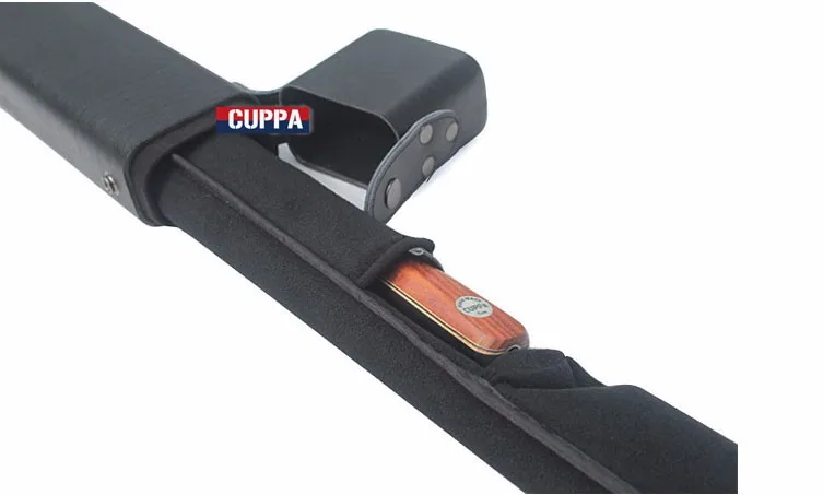 Черный Cuppa из искусственной кожи 3/4 чехол для снукера аксессуары для бильярдного снукера 123 см длина Китай