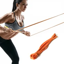 Эластичная лента 2080x4,5x6,4 мм оранжевая эластичная лента для занятий йогой, упражнений, тренажерного зала, фитнеса, тренировок, растягивания, физиотерапии, фитнеса