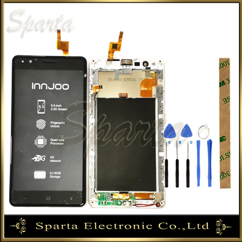 

Touch Panel and Lcd Display For InnJoo Halo3 Plus With Frame LCD Display Screen With Touch Screen Assembly