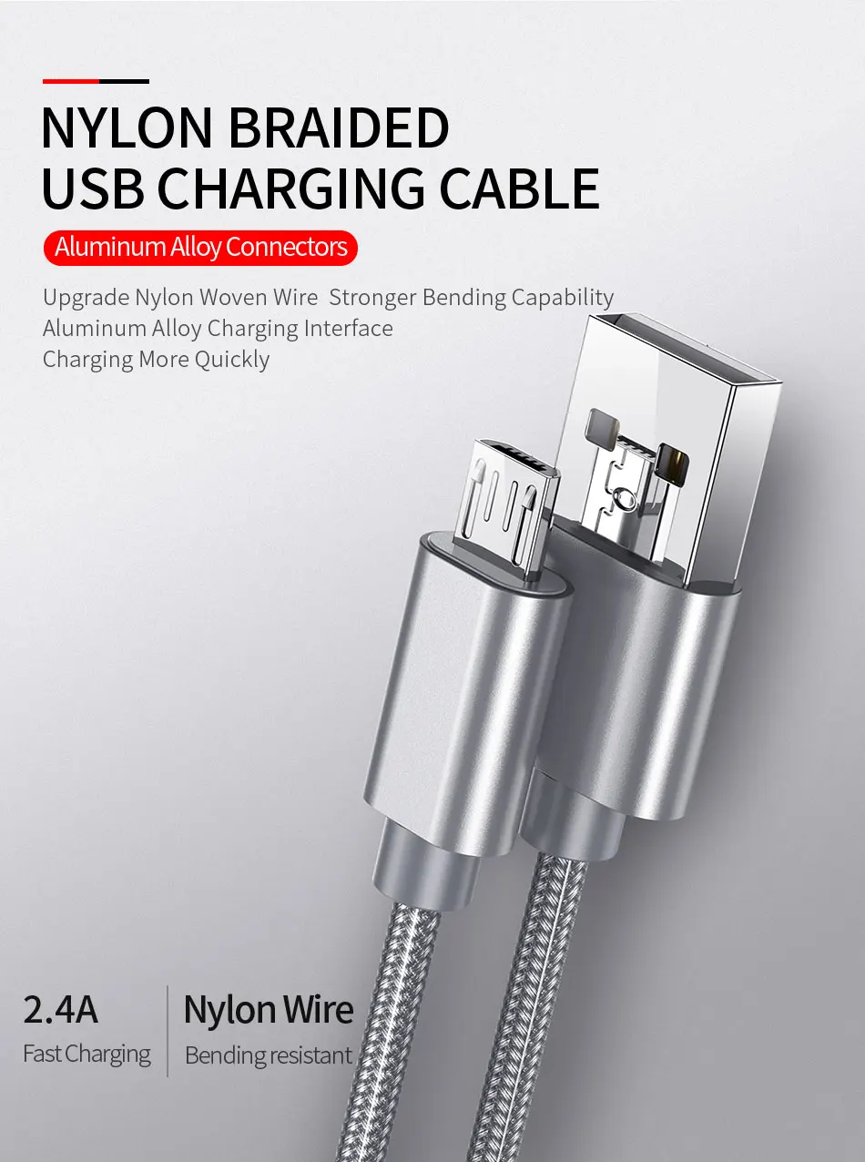 YKZ кабель Micro USB для быстрой зарядки, кабель для передачи данных usb для samsung, Xiaomi, huawei, Andriod, микро кабели для мобильных телефонов AG