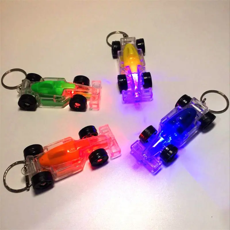 Мини-гоночный светодиодный светящиеся игрушки брелок Детская Вечеринка игрушка подарочные гаджеты сумка Подвеска