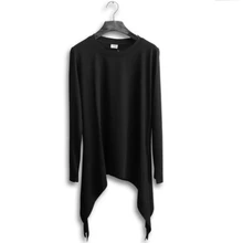 2016 amoi irregular dovetail split tide male cultivate one's morality round neck long sleeve T-shirt t-shirts t-shirts male 2016 amoi irregular dovetail split tide male cultivate one's morality round neck long sleeve T-shirt t-shirts t-shirts male