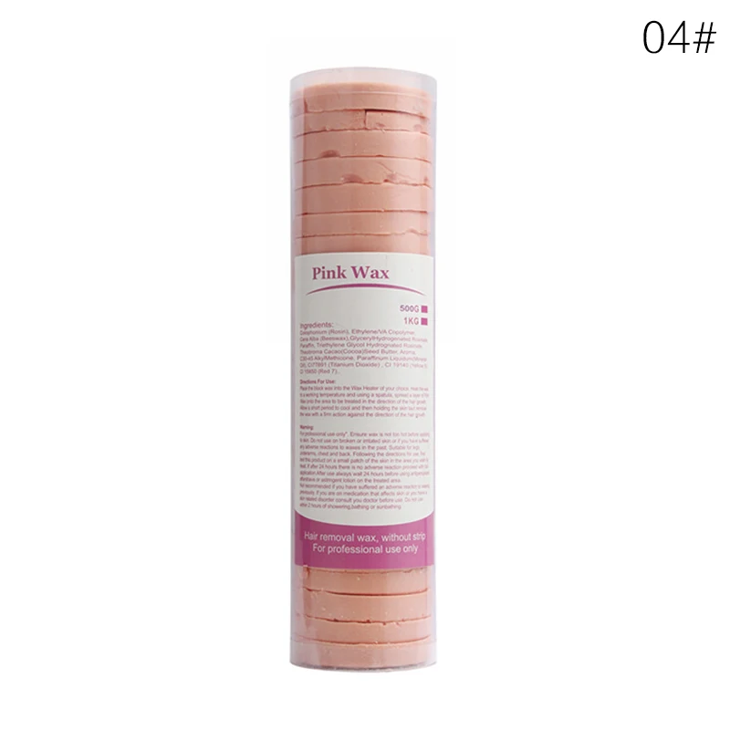 Y& W& F 1 Олово мульти-вкус твердая бумага- удаление волос депиляция воск торт 500 г консервы удаление волос депиляционный воск легко использовать - Цвет: 04  Rose