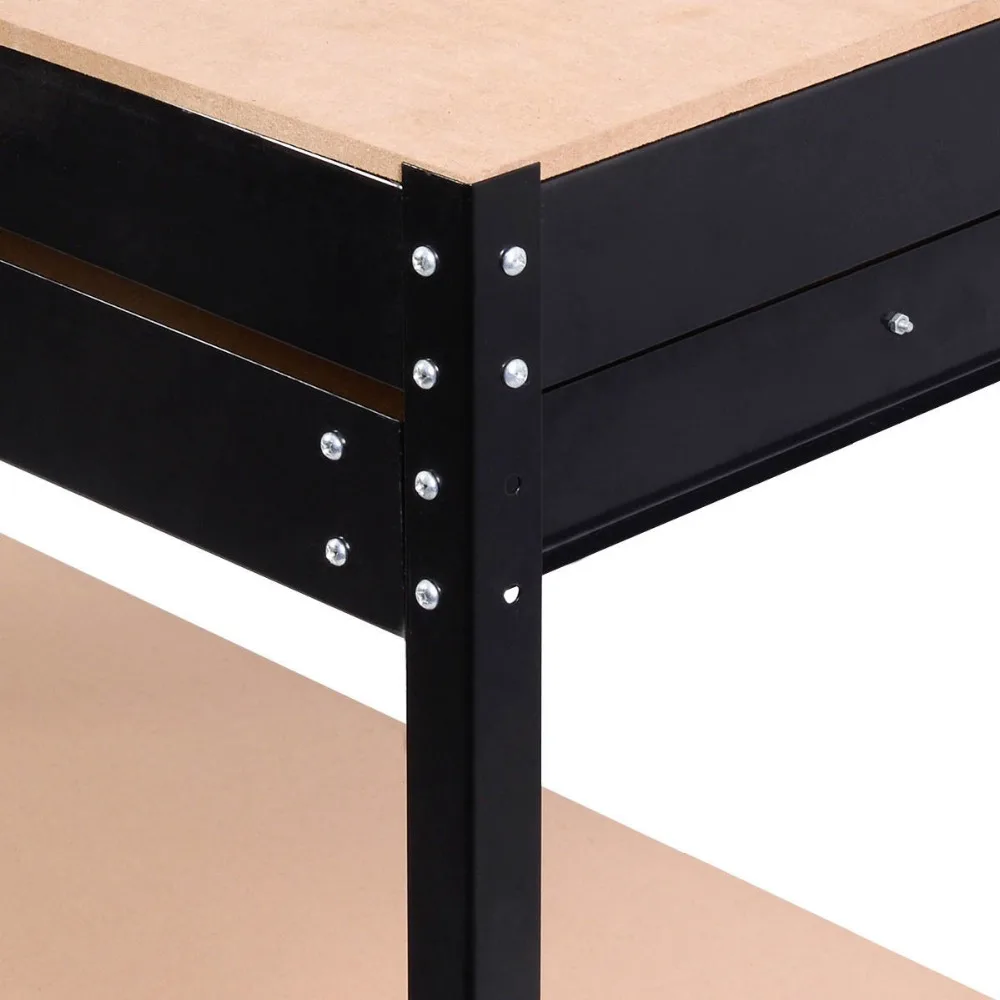 Workshop Table W Drawers And Peg Boar Work Bench Tool Storage