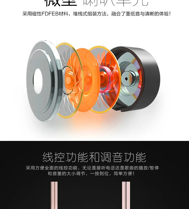 qijiagu 100pcs In-Ear Wired Earphone Headset Control computer Smartphone With Mic for Android Phone iPhone MP3 MP4