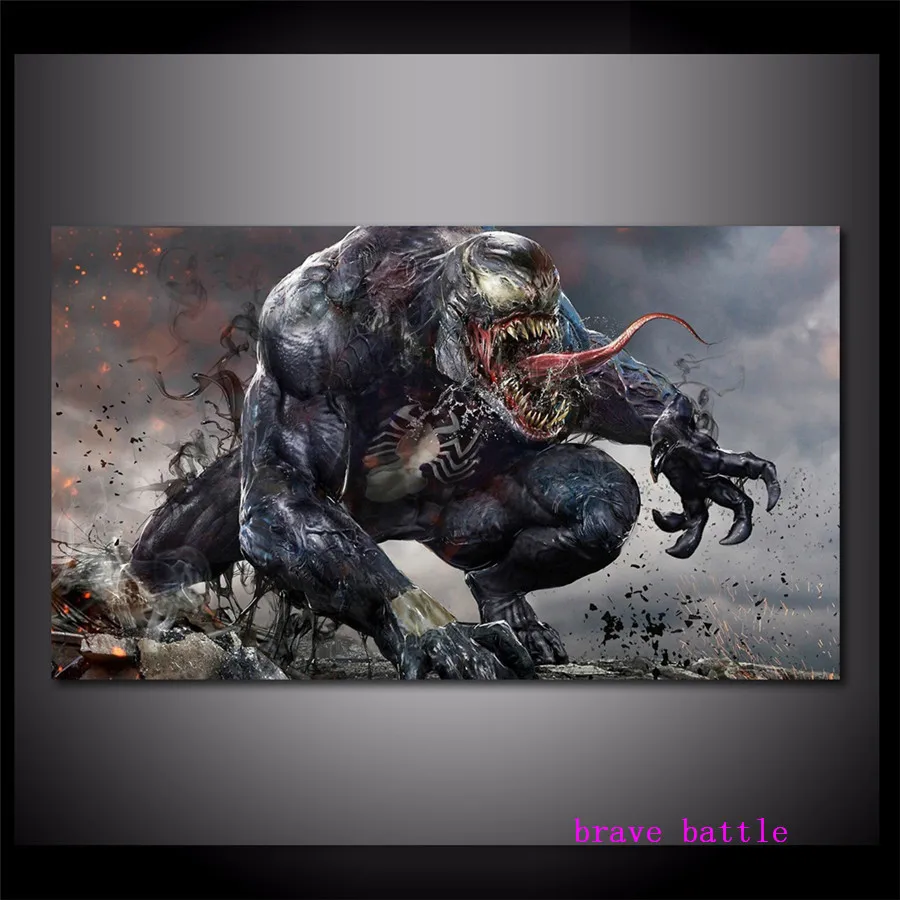 

Spider Man Venom Canvas Painting Print Living Room Home Decor Modern Wall Art Oil Painting