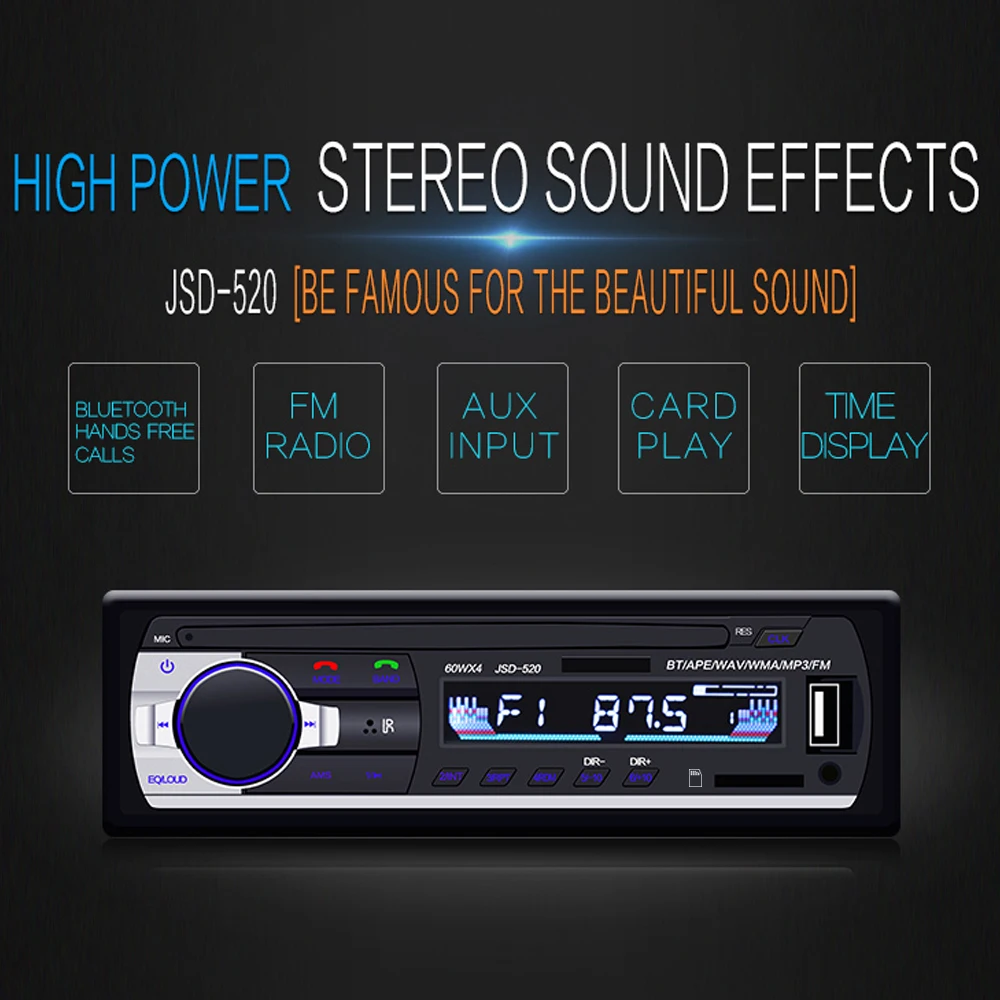 優先配送 Fm Usb Input Aux Player Mp3 Bluetooth Dash In Stereo Car Fmラジオ受信機hotの車のステレオ ダッシュブルートゥースmp3プレーヤーaux入力usb In Dash Radio Hot Receiver カーナビ カーエレクトロニクス