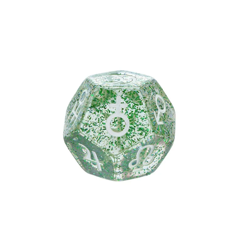 Constellation Dice for TRPG Game Lovers Constellation Game Dungeons & Dragons Polyhedral D4-D20 Multi Sided Acrylic Dice #2N22 (6)