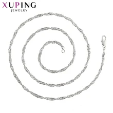 Xuping для женщин элегантные ювелирные изделия длинное ожерелье покрытое розовым золотом ожерелье красивые подарки S100, 4-4524