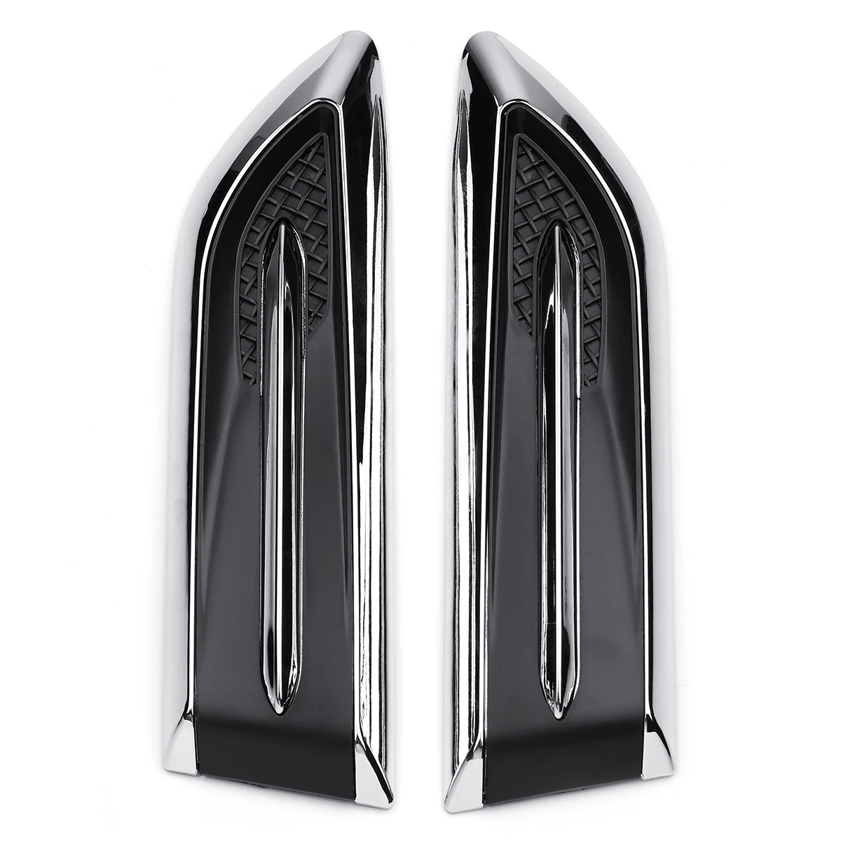  Car Shark Gills Decorated 3D Vent Air Flow Fender Sticker Decal Automobile Engine Cover Side Sticke