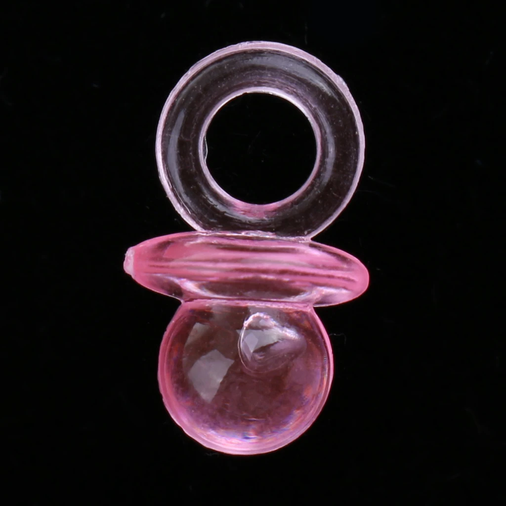 144x Mini Pacifier Charm Table Scatter Gender Reveal Decor Baby Shower Gift Bag Fillers Christenings Party Table Decorations