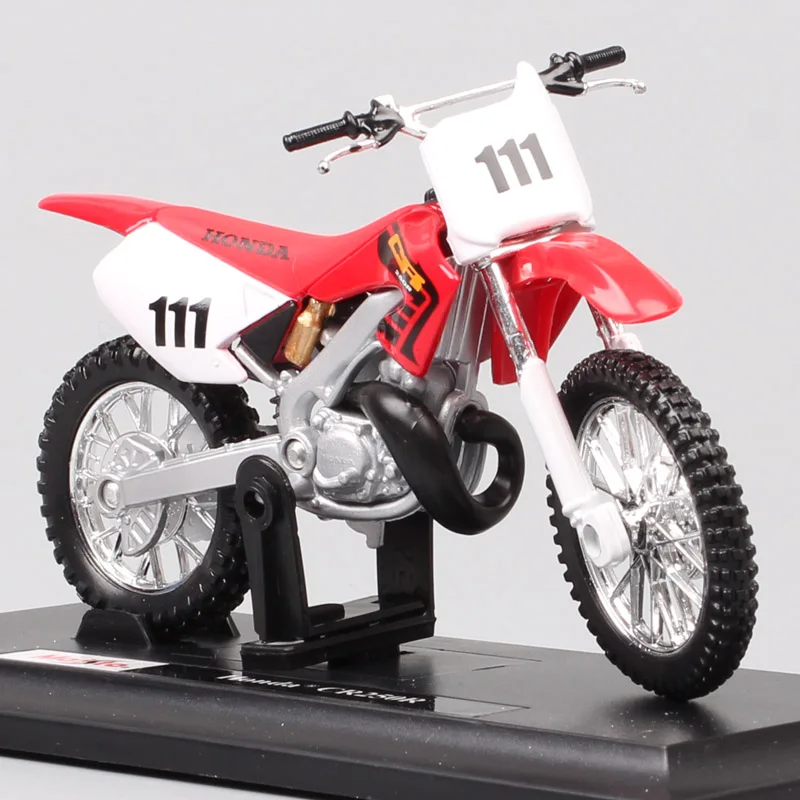 Maisto 1/18 Honda CR250R CR мотокросса № 111 весы модели мотоциклов Diecasts & Toy транспортные средства Мотоцикл dirt racing реплики подарок