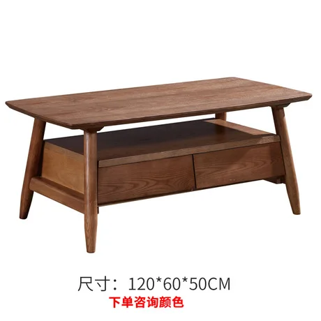 Конец столы мебель для гостиной золы твердых деревянный журнальный стол придиванный столик мез ТВ Кабинет гостиная чайный столик высокого качества - Цвет: Коричневый
