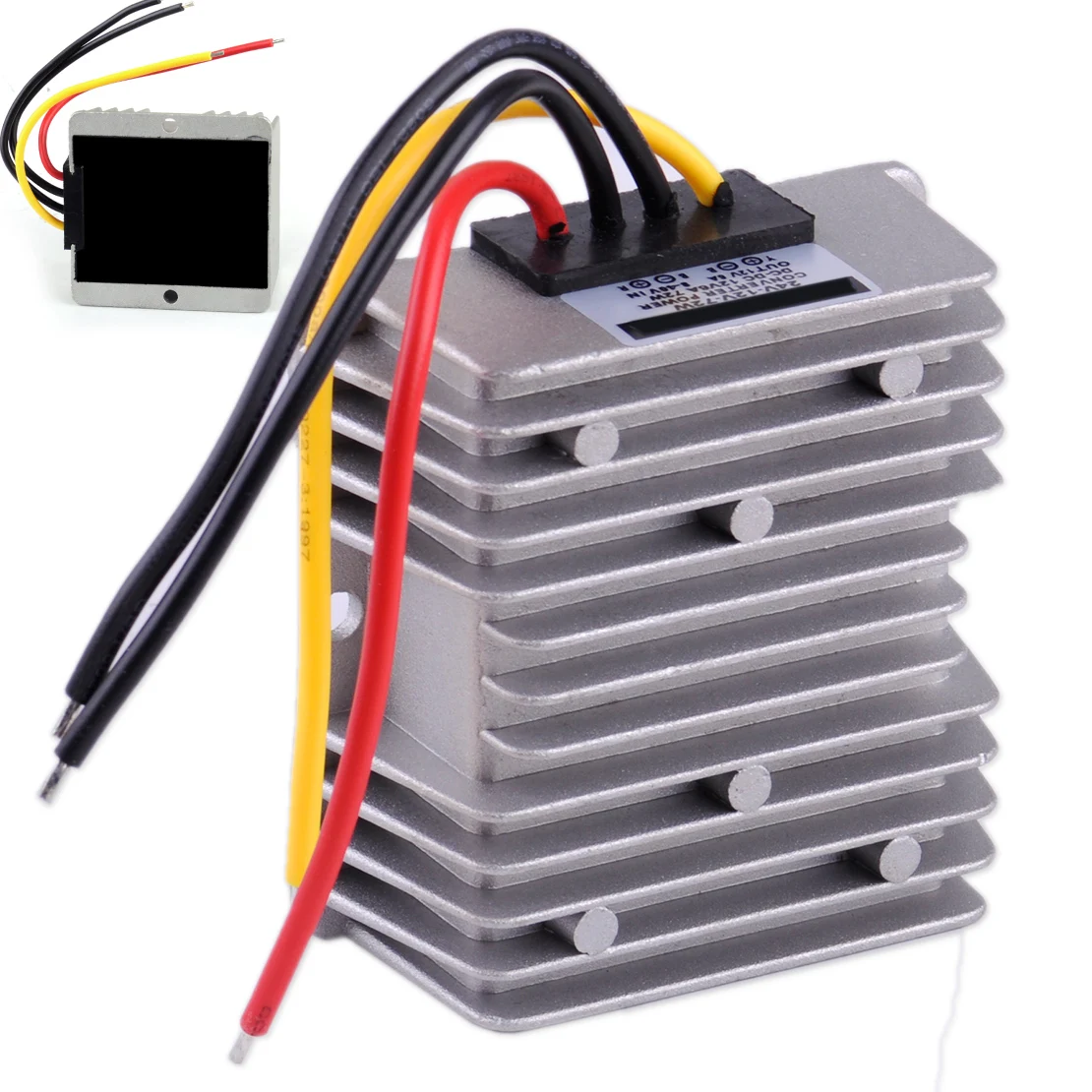 

DWCX Car Waterproof Power Automatic DC Voltage Stabilizer Regulator 8-40V to 12V 6A 72W Supply Converter For VW Audi BMW Honda