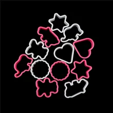 6 шт. кухонное печенье "сделай сам" Кондитерские пластиковые формы для теста резак слон медведь в форме сердца, звезды украшения шоколада формы