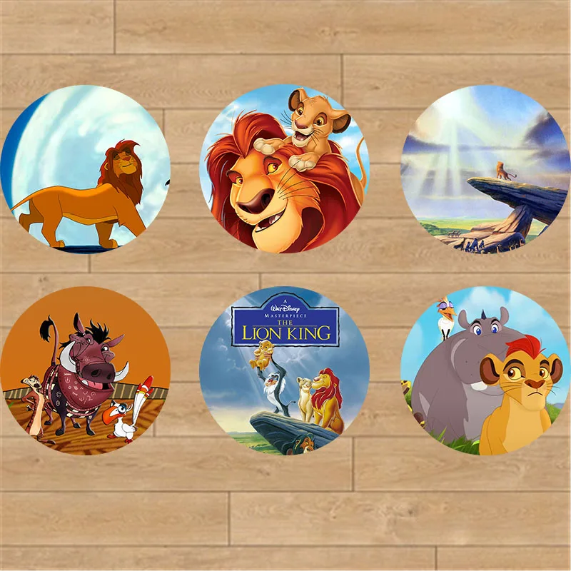 Lion King Stickers,Cupcake Toppers,Birthday Party Decorations Kids Sticker Label for Birthday,Baby Shower