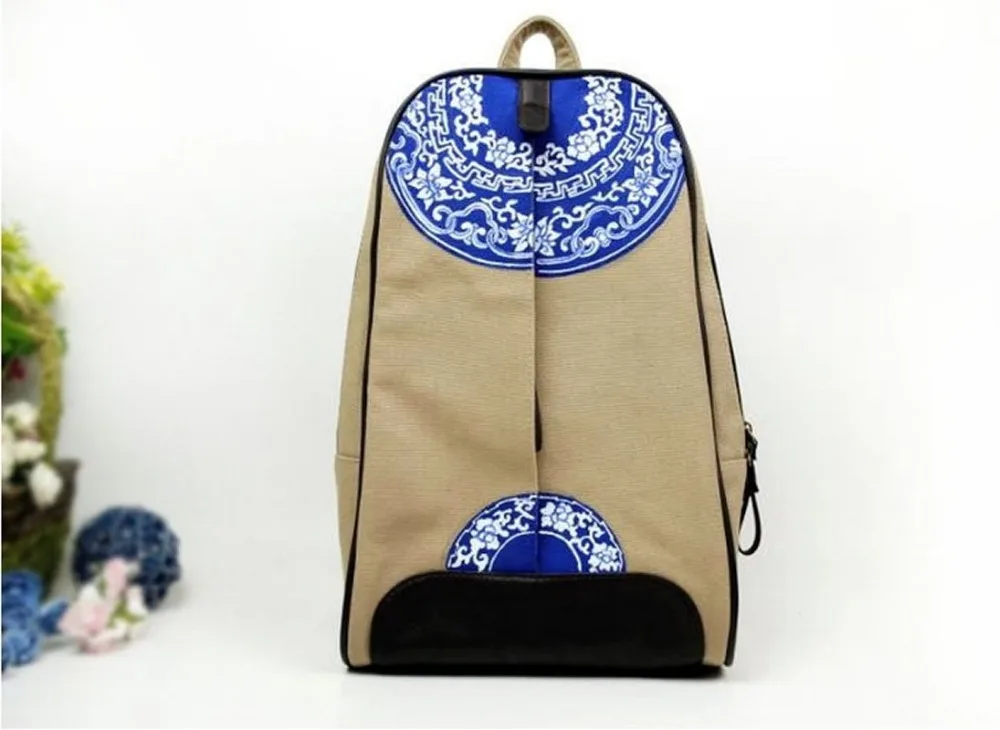 Canvas Backpack School Book Shoulder Chinese Fashion Retro Style Bagin Backpacks from Luggage