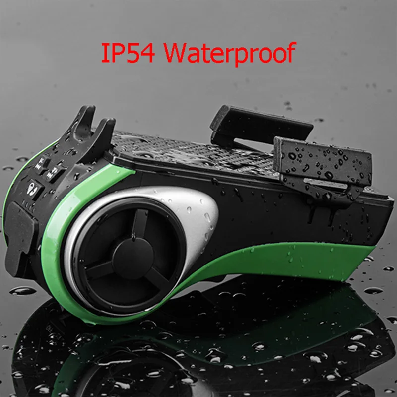 5 in 1 Waterproof Bicycle Computer Phone Holder Bluetooth Audio Player 4400mAh Power Bank Bell Light Cycling Accessories RK0044