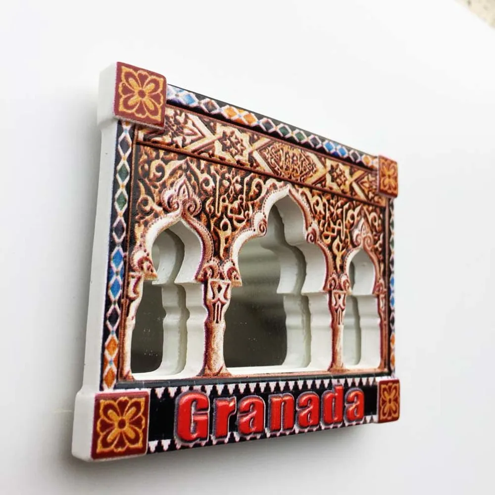 BABELEMI 1 шт. высокое качество Alhambra Гранада Испания 3D магниты на холодильник