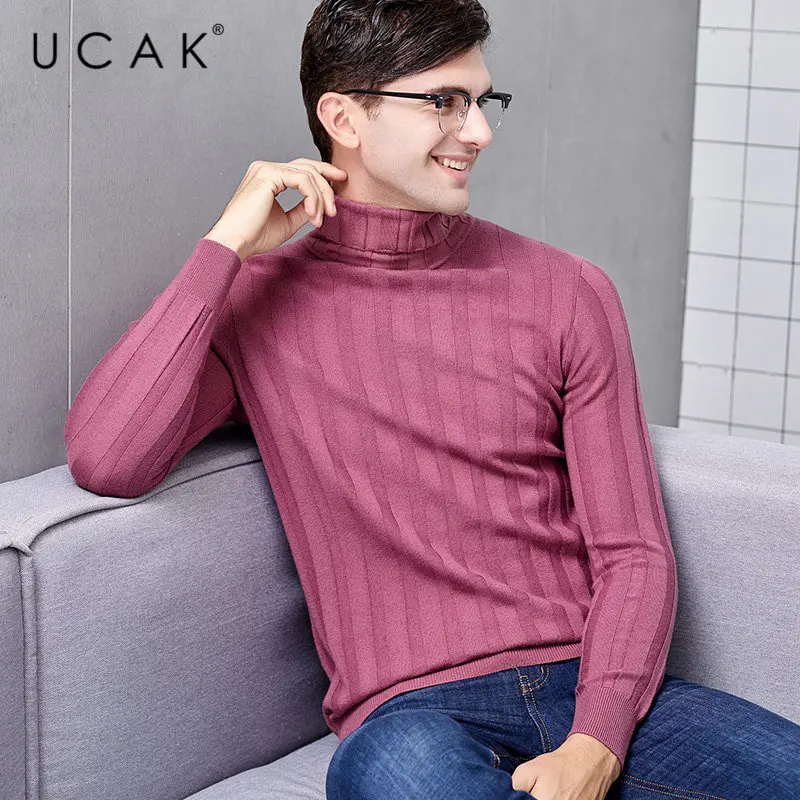 UCAK Brand Sweater Men 2019 New Arrival Winter Merino Wool Sweaters Cashmere Pullover Men Thick Warm Turtleneck Pull Homme U3021 UCAK Brand Sweater Men 2019 New Arrival Winter Merino Wool Sweaters Cashmere Pullover Men Thick Warm Turtleneck Pull Homme U3021