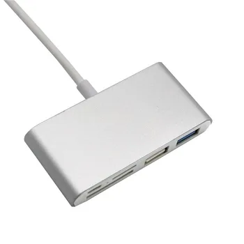 

5-In-1 Type-C USB-C 3.1 OTG USB 3.0 2.0 Hub SD/TF Card Reader Combo For Laptop PC A8