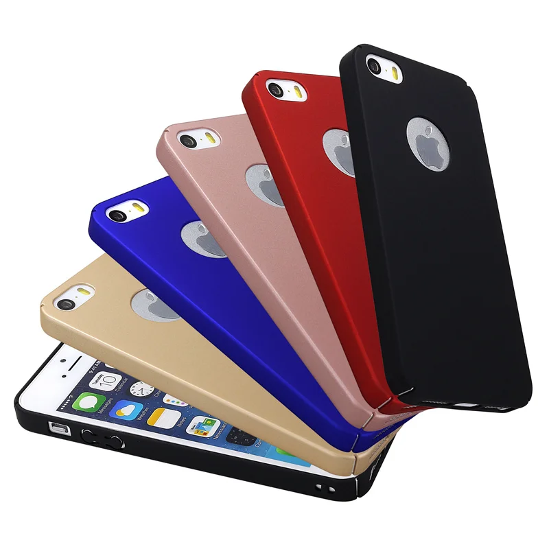 For Iphone 5S Case Cover Hard Plastic Phone Bag Case Black