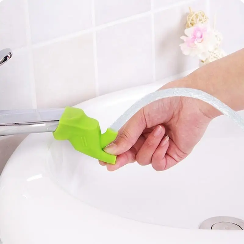 Food-grade Silicone Tap Kitchen Home Water Faucet Extender for kids Bathroom