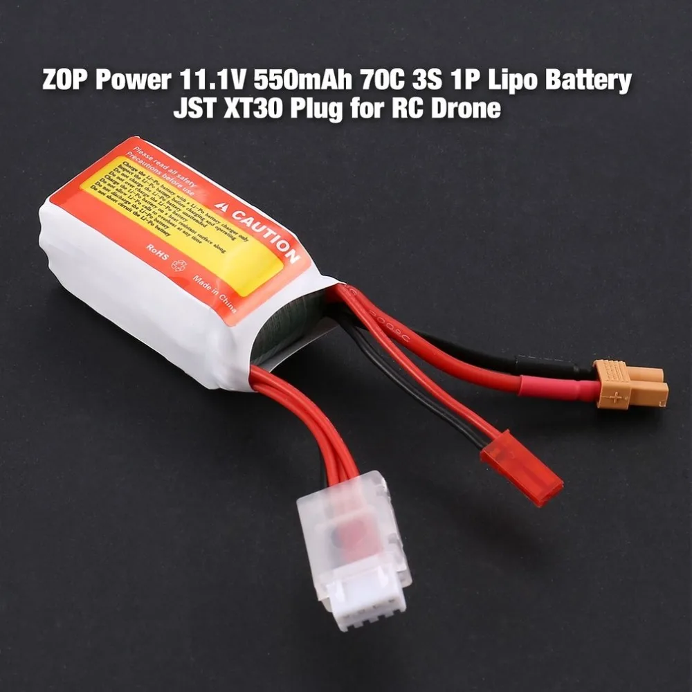 ZOP 70C الطاقة 11.1 V 18.5 V 550 mAh 3 S 1 P يبو بطارية JST XT30 التوصيل قابلة للشحن ل RC سباق مروحية لعبة بدون طيار عارض قوارب