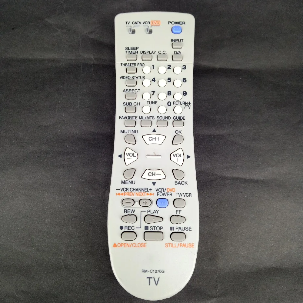 Original FOR JVC TV VCR Remote Control RM C1270G Fernbedienungin