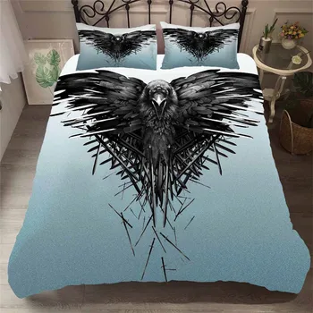 

HELENGILI 3D Bedding Set game of Thrones Print Duvet Cover Set Bedcloth with Pillowcase Bed Set Home Textiles #GOT-22