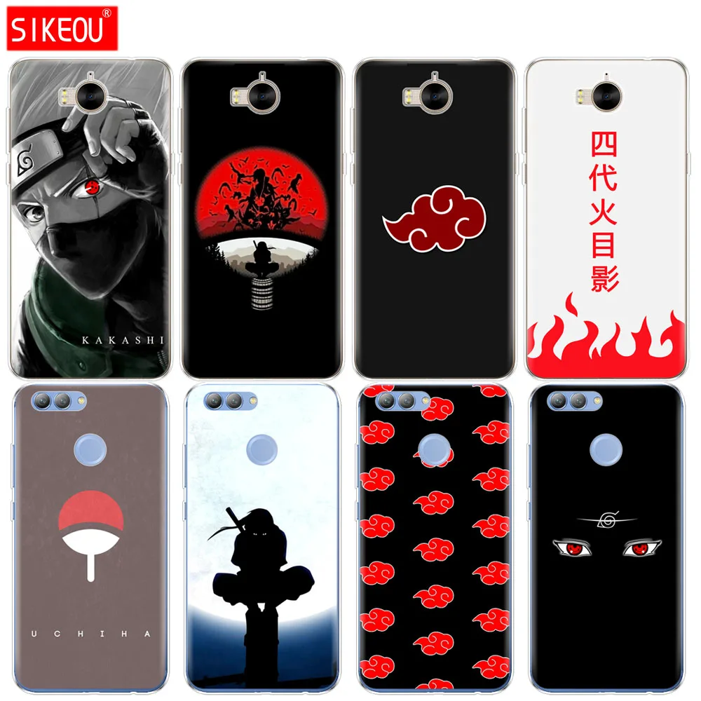 

Silicone phone Cover Case for huawei Y3 Y6 Y5 2 II 2017 nova 2s 2 LITE plus Anime Naruto Naruto Minimalist