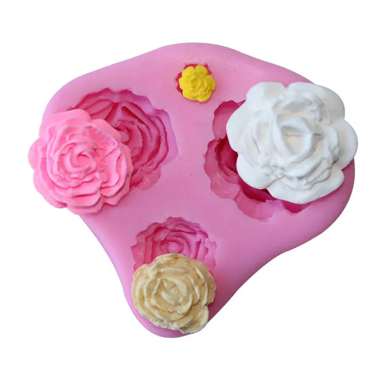 Rose flower silicone mold