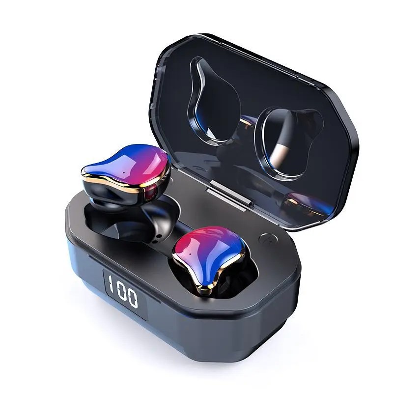 

True TWS Bluetooth Earbuds 5.0 Touch Control Noise canceling HI-FI Stereo Headphone Sport Earpiece Waterproof With Charging Box
