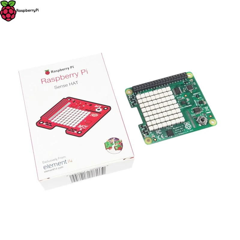 Официальная модель Raspberry Pi 3 Model B + Sense HAT с датчиками давления и влажности