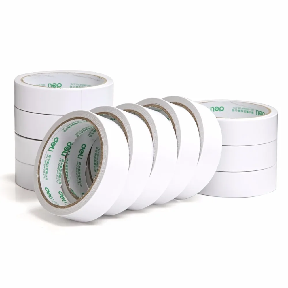 

Deli 12 volume double-sided adhesive tape Strong Permanent double-sided adhesive 2.4cm*10y manual paper office supplies 30403
