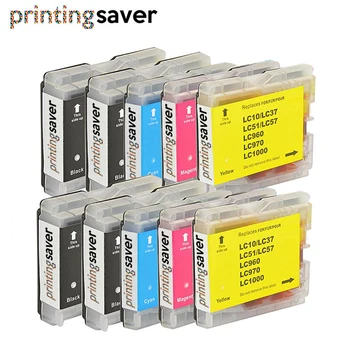 

10x Ink Cartridges LC970 LC970 LC1000 Compatible for Brother DCP DCP-130C DCP-135C DCP-150C DCP-153C DCP-157C DCP-260C DCP-330C
