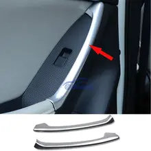 Хром Интерьер автомобиля задняя дверь ручка подлокотник trim Fit Mazda