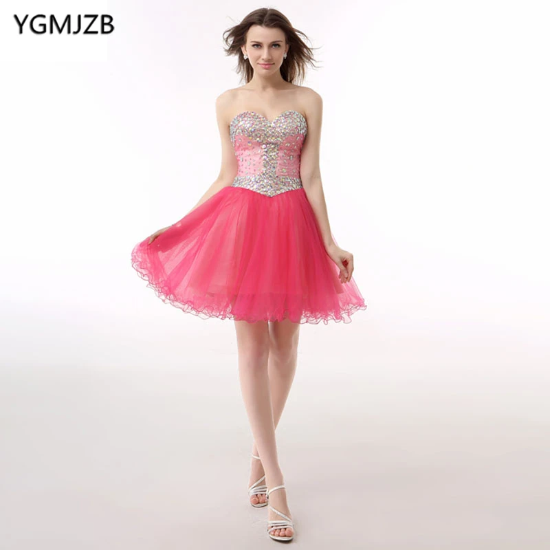Buy Little Dress Pink Cocktail Dresses 2018 A Line