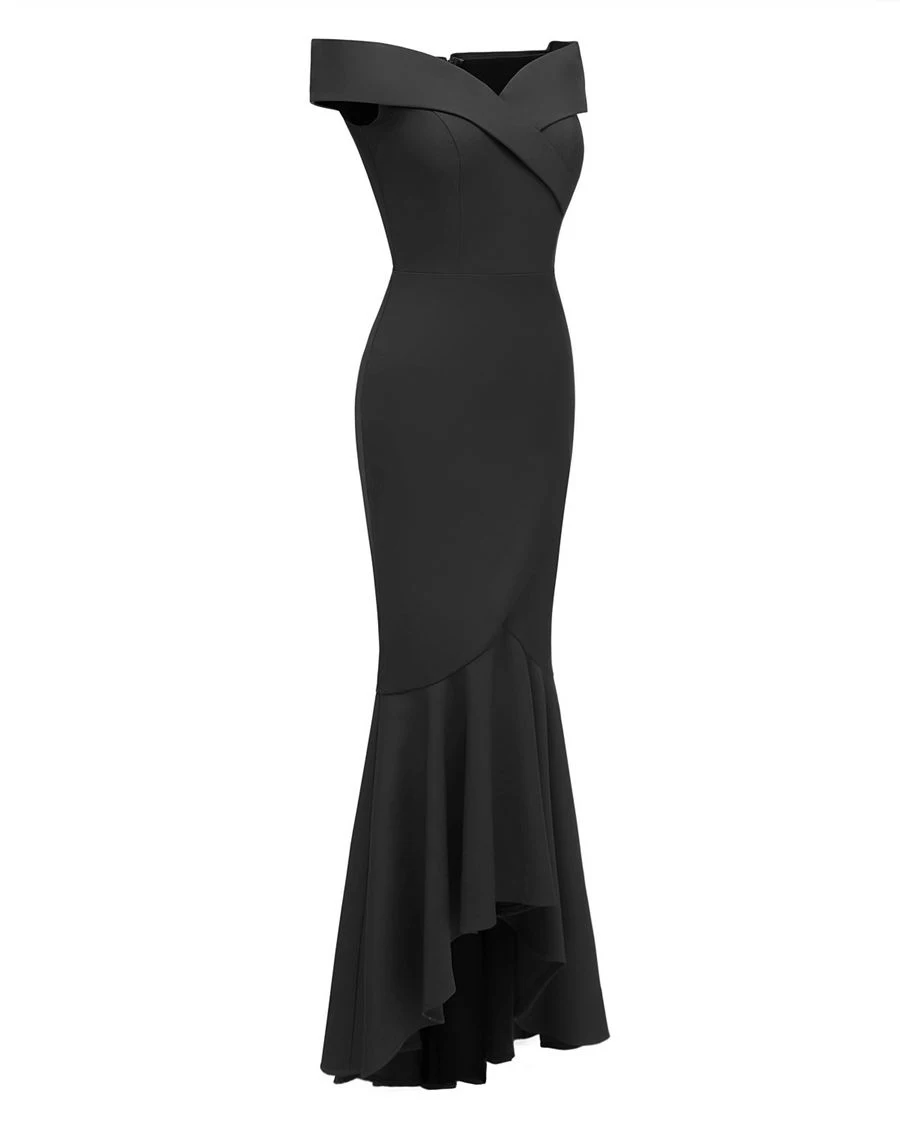 Gladiolus Off Shoulder Long Summer Dress Women Sexy Sleeveless Slim Maxi Mermaid Formal Dress 2019 Ladies Evening Party Dresses (20)