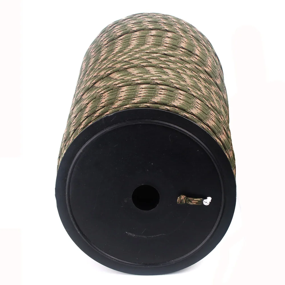 Paraquedas ao ar Yooupara Paracord Carretéis 7 Fios Corda Livre Escalada Tático Sobrevivência 550 250 Cores 4mm 1000ft - 2 sobrevivência paracord 550 250 cores
