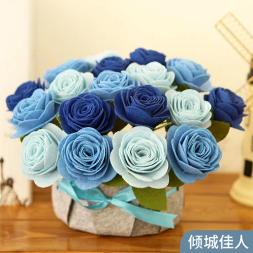 Needle Felting Kit Wool Felting Kit Sewing Craft Kit Sunflower flower bouquet Felt kit Non-woven cloth Craft DIY Sewing set Felt Handwork Material DIY needlework supplies