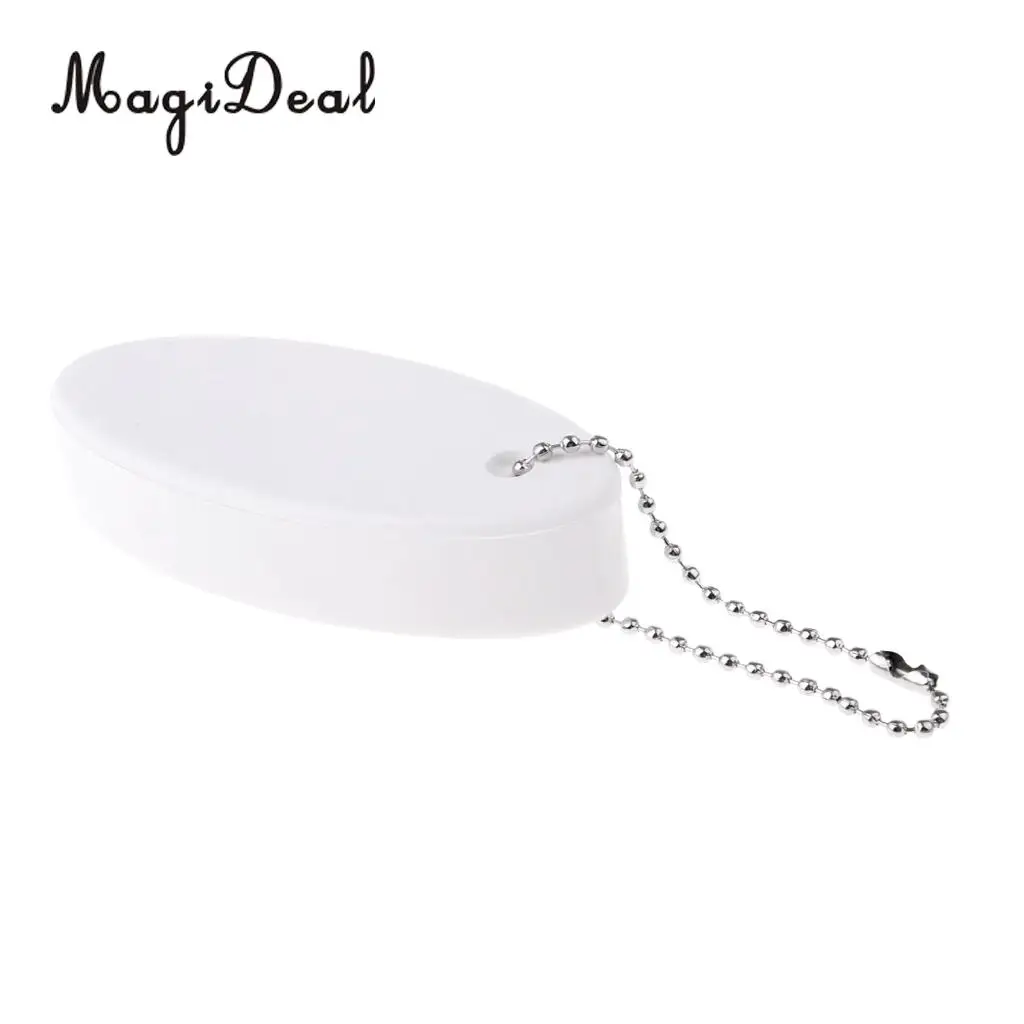 MagiDeal Marine Water Sport Foam Floating Oval Keychain Keyring Water Key Float for Kayak Canoe Rafting Boat Sailing Surfing Acc