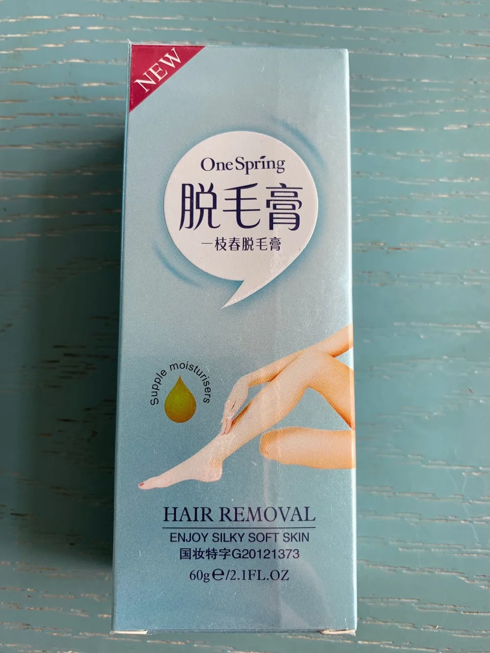 

1 Box ONE SPRING Legs Armpit Hair Removal Gel Pianless Body Hair Removal Cream