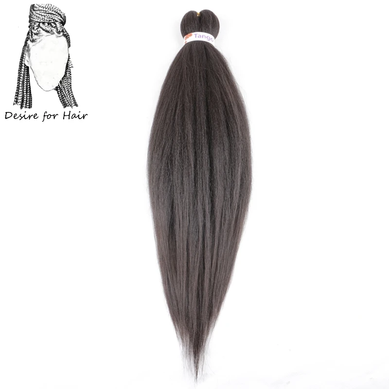 Desire for hair 10 упаковок 26 дюймов 90 г Синтетические Яки прямые предварительно растянутые плетеные волосы легко косички для коробок косички скрученные волосы