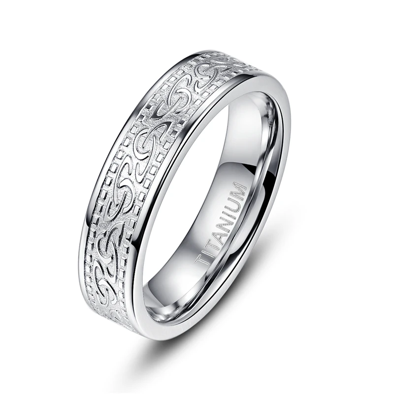 NUNCAD, высокое качество, кельтский узор, титановое кольцо из нержавеющей стали, мужские серебристые обручальные кольца, классическое простое кольцо, ювелирное изделие, подарок