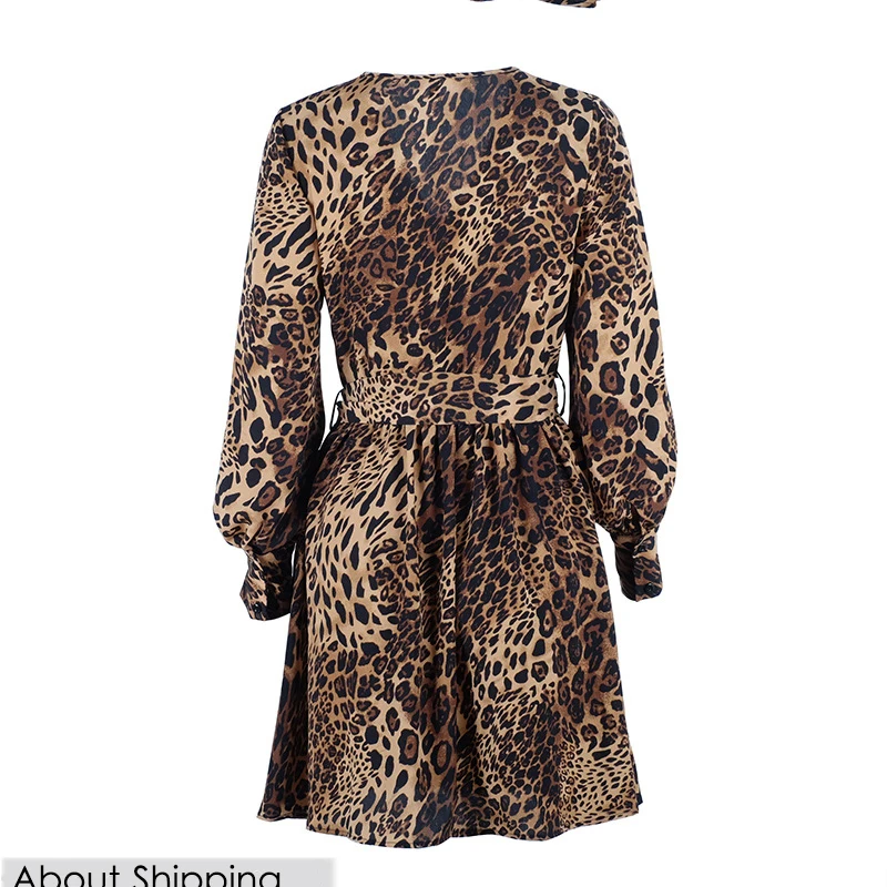 women Leopard dress_4