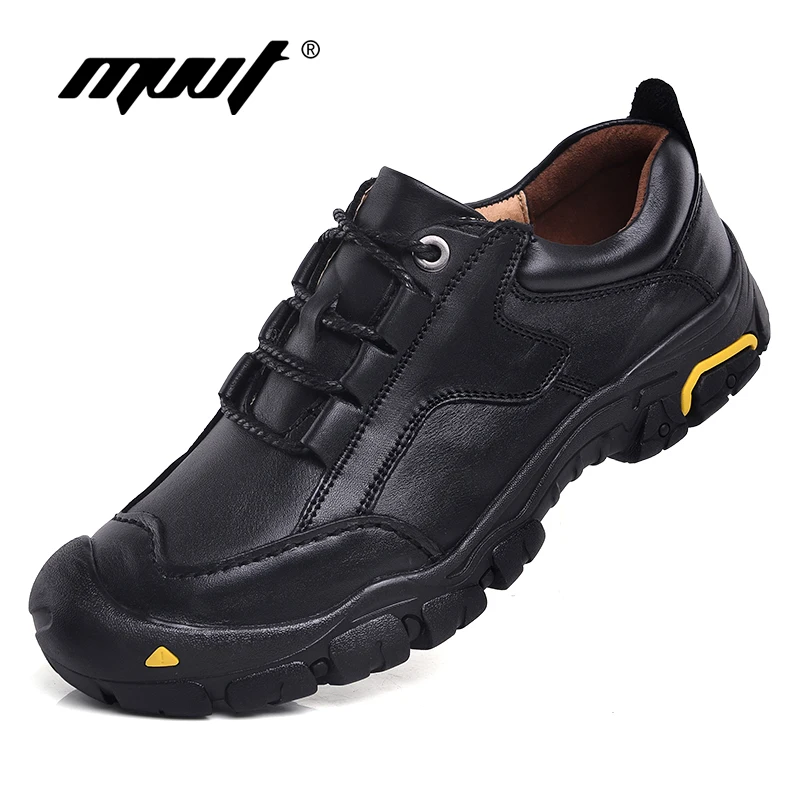 Мужские кроссовки из натуральной кожи на весну 2019|boots mountain|genuine leather hiking shoeshiking boots |
