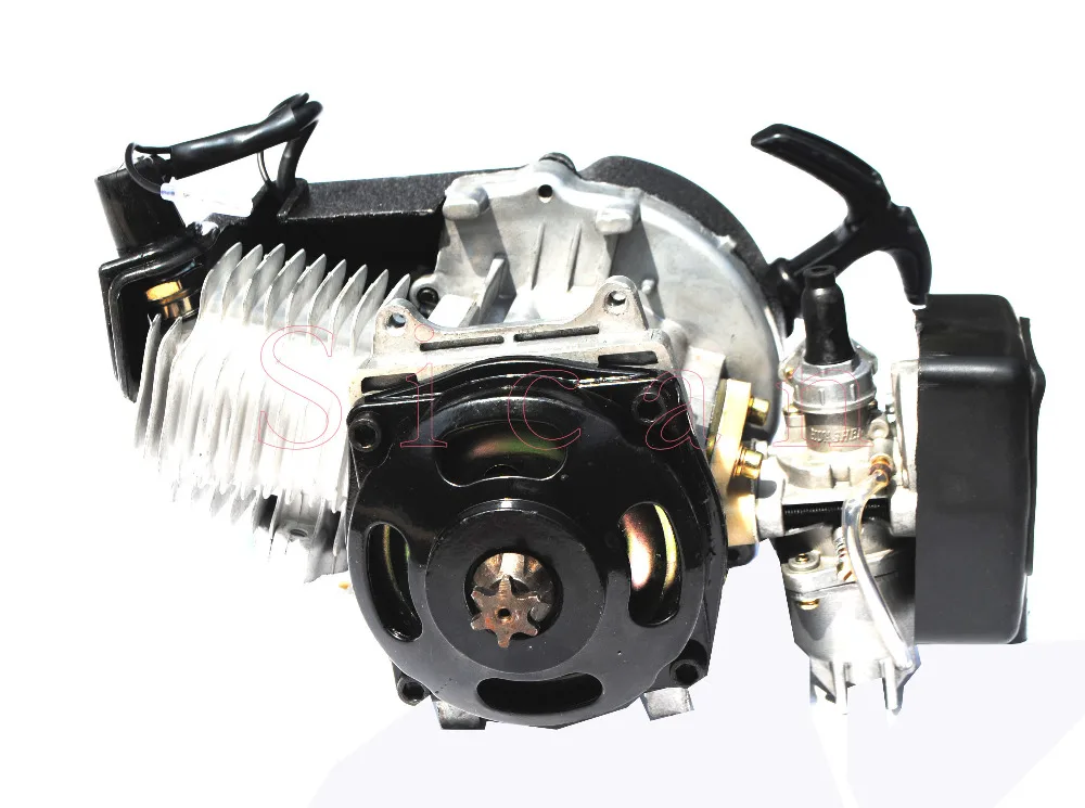 Черный цвет велосипед Скутер 49cc 2 тактный двигатель Rexroth карманный Quad ATV|49cc