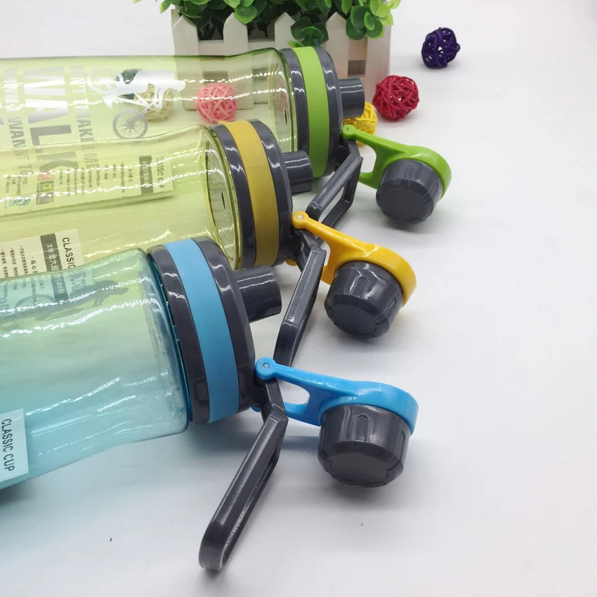 Портативная бутылка для воды большого размера черно белая 1000 мл|portable water bottle|water