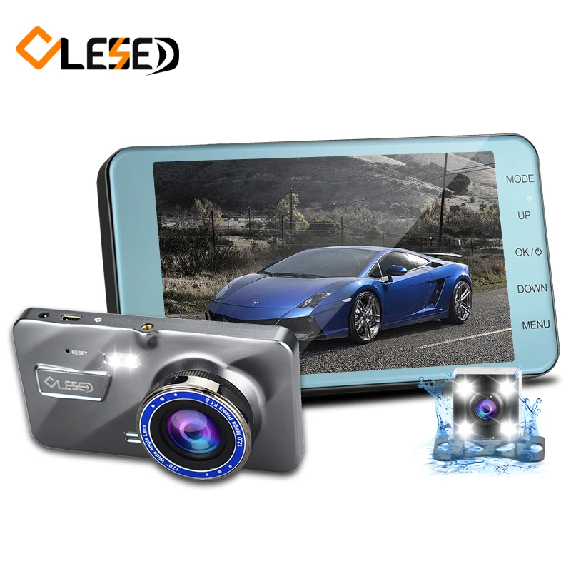 

4.0" IPS Dual Lens Car DVR Auto Camera Cars Dvrs Dash Cam Camcorder FHD1080P Recorder Video Registrator Carcam Vehicle dash cam